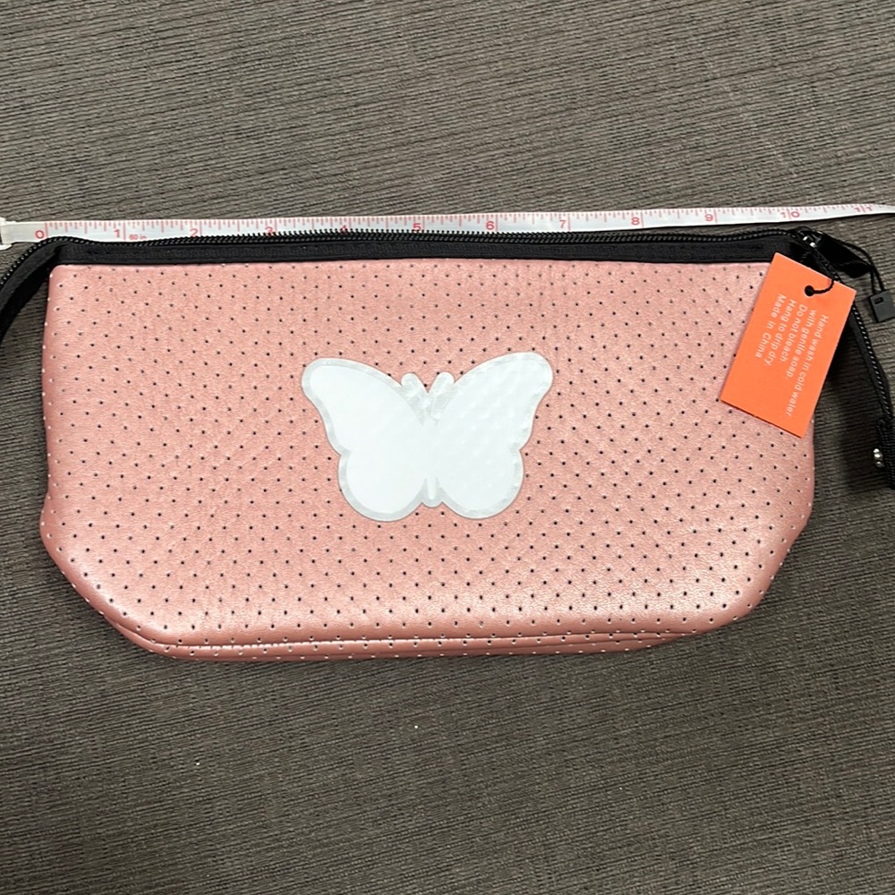 Haute shore flutter rose pouch